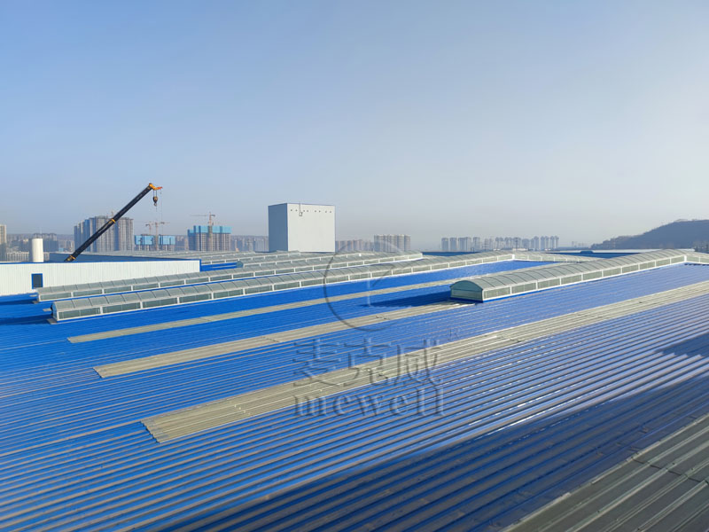 宇航級寬幅鈦合金板材、帶箔材建設項目一板材生產線建設工程（1850mm軋機廠房和設備基礎）-陜西圓拱型采光排煙天窗